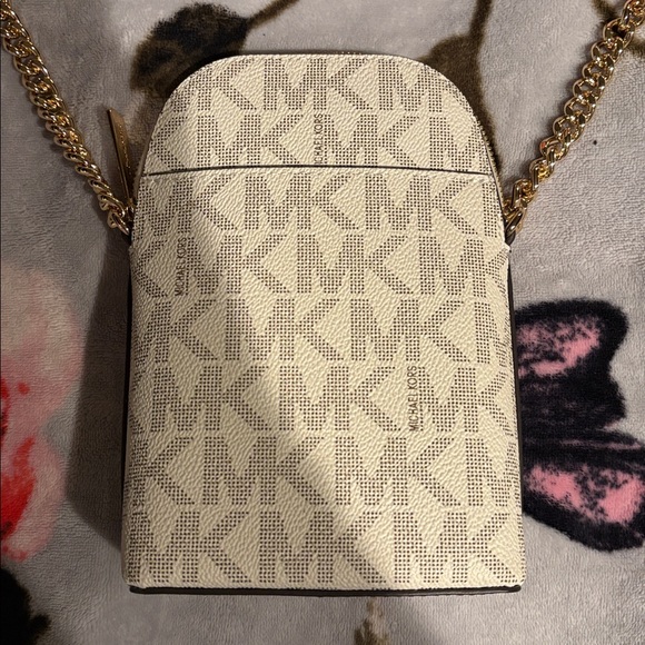 Michael Kors Beige and Brown Crossbody Bag - Picture 5 of 14